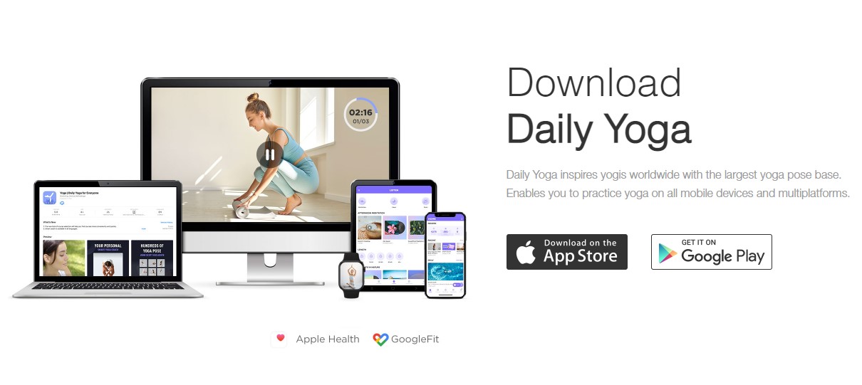 Daily Yoga mobile app