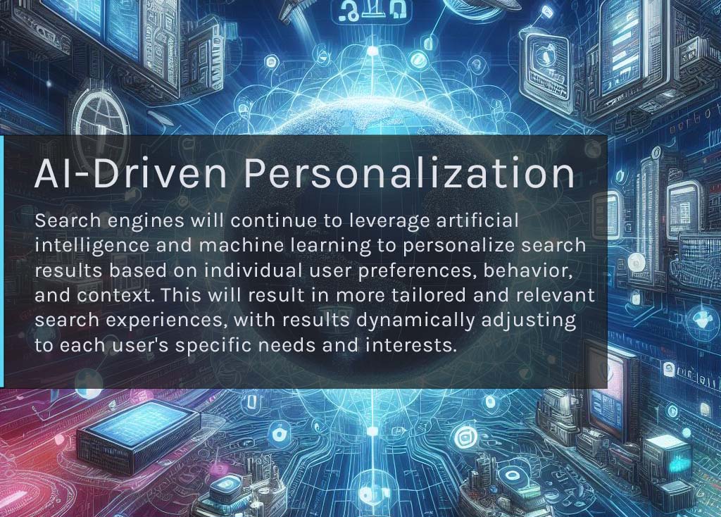 AI-Drive personalization on search engines (future forecast and trends).